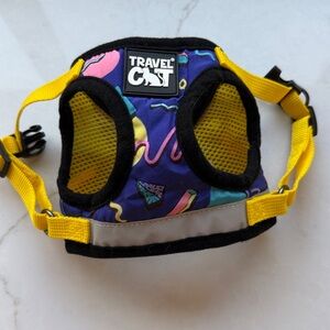 90s theme Travel cat harness no leash small
